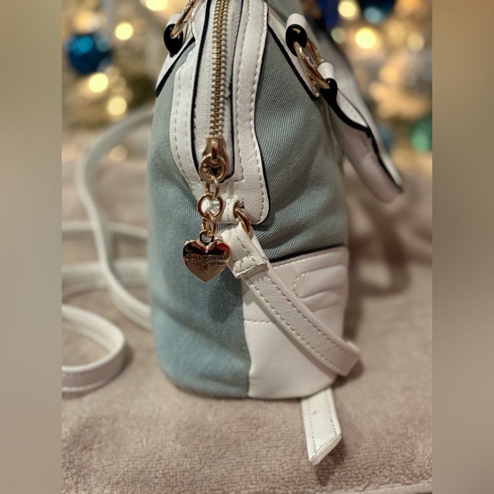 Juicy Couture Blue and White Satchel - Picture 3 of 11